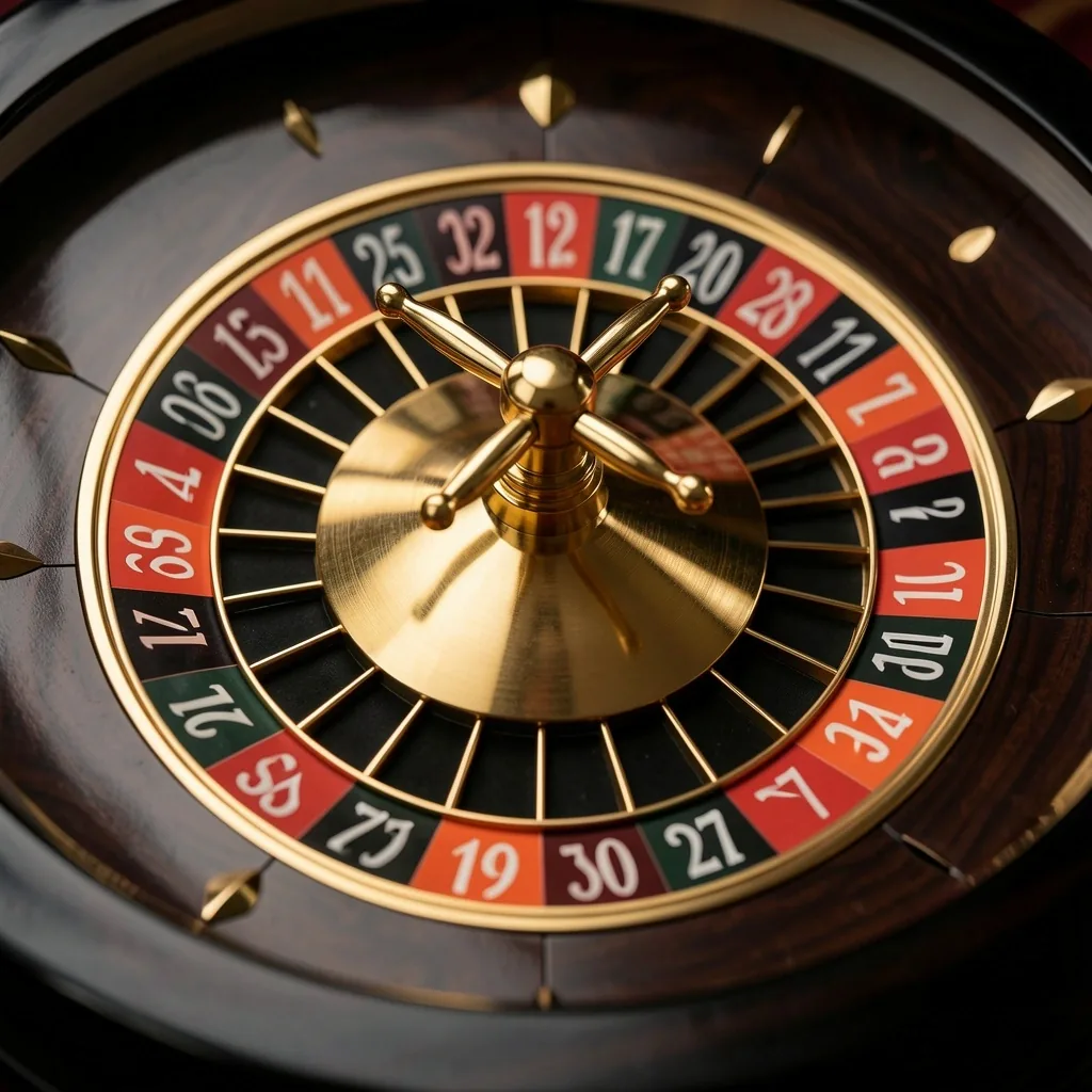 Detalle de ruleta profesional